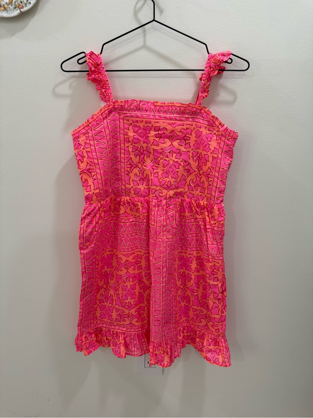 Girls Hot Pink Vineyard Vines Dress Size L